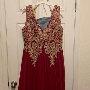 Fiesta Fashion burgundy Dress 3xl